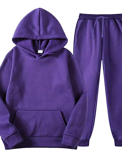 Load image into Gallery viewer, JMMSlmax Unisex Sweatsuits 2 Piece Set Holiday Men Women Long Sleeve Hoodie Pullover Sweatshirt Tracksuit Jogger Sweatpants
