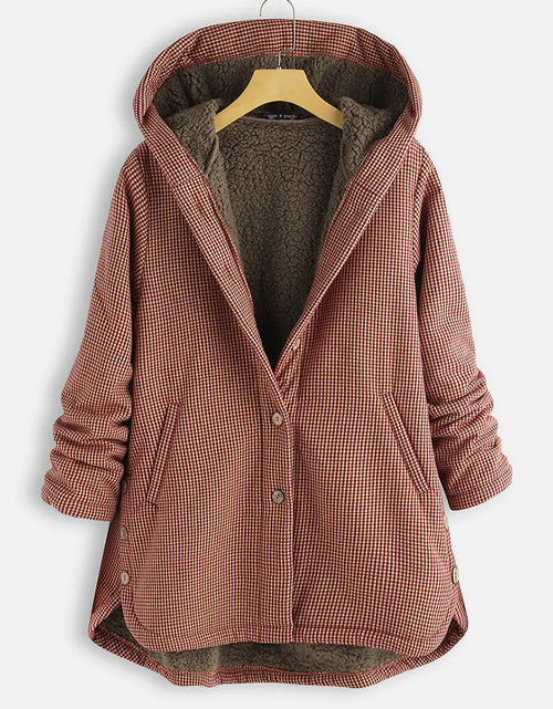 Charger l'image dans la visionneuse de galerie, Veste à capuche unie et veste à carreaux
