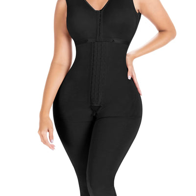 Sonryse 054BF Faja Colombiana Moldeadora de Compresión Post Liposucción para Mujer Negro 3X-Grande