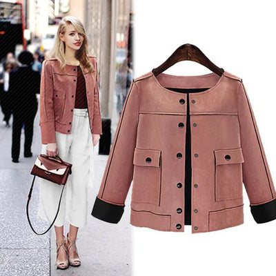Suede Short Jacket