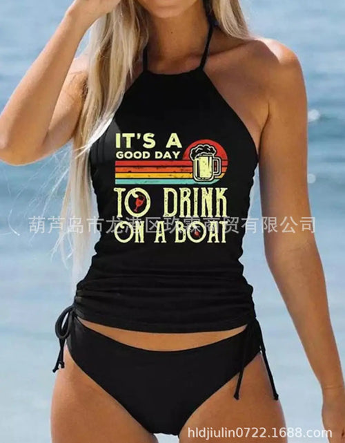 Load image into Gallery viewer, 2023 Women&#39;s Black Triangle Bikini Swimwear Set
