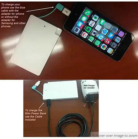 Cargar imagen en el visor de la galería, Cargador de bolsillo delgado para tu smartphone y dispositivos
