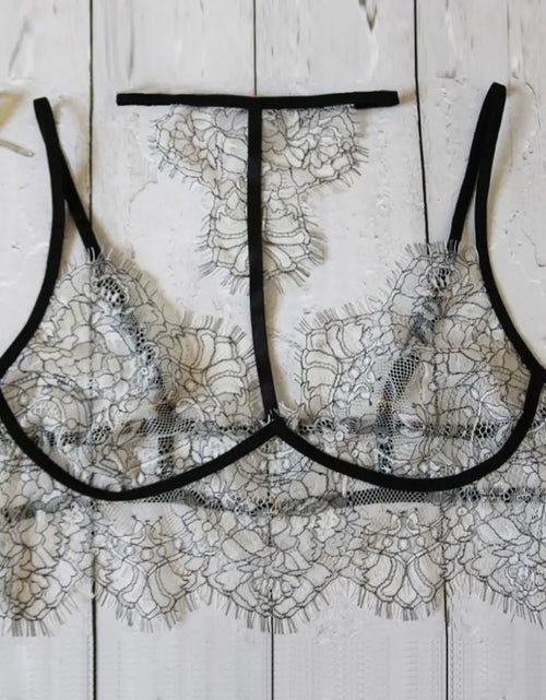 Load image into Gallery viewer, Lace Lingerie Set with Sheer Design and Bodysuit
