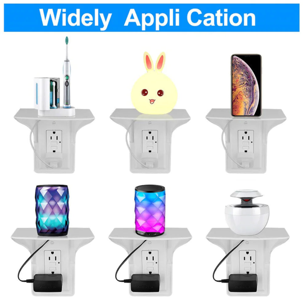 Soporte de pared para toma de corriente para cargar el teléfono en EE. UU.