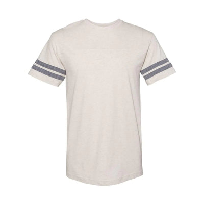 LAT - Mens Football Fine Jersey Tee Natural Heather/Grnite Heather XXX-Large