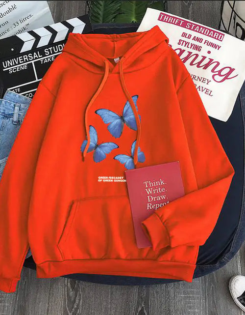 Cargar imagen en el visor de la galería, Sudaderas con capucha holgadas de terciopelo plus para hombres y mujeres
