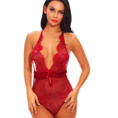 Ensemble de lingerie nuisette body en dentelle