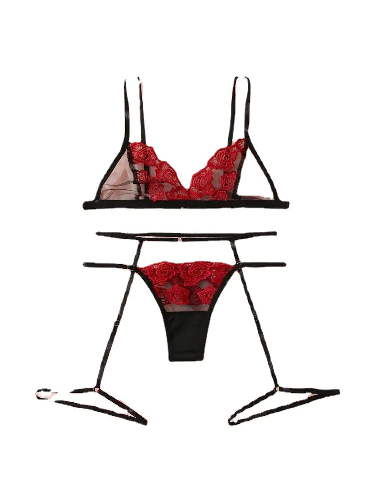 Lace Embroidered Lingerie Set for Women