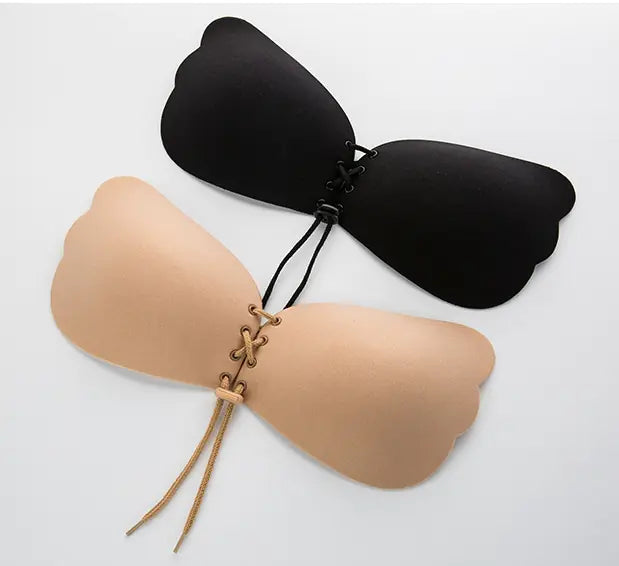 Soutien-gorge invisible, caches-tétons en silicone, ensemble de lingerie