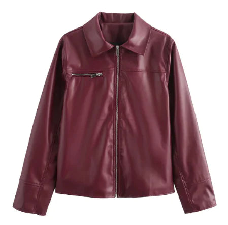 Blouson en cuir (une pièce)