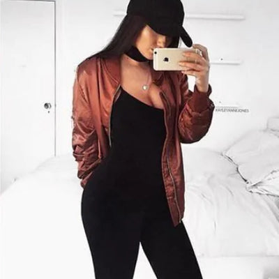 Women's Casual Baseball Jacket
