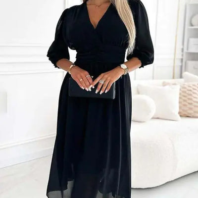 V-Neck Chiffon Dresses