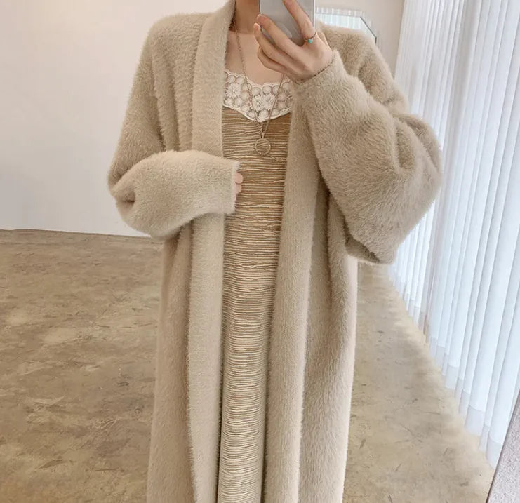 Cardigan en fourrure