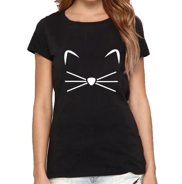 Cat Print T-Shirts for Men and Women