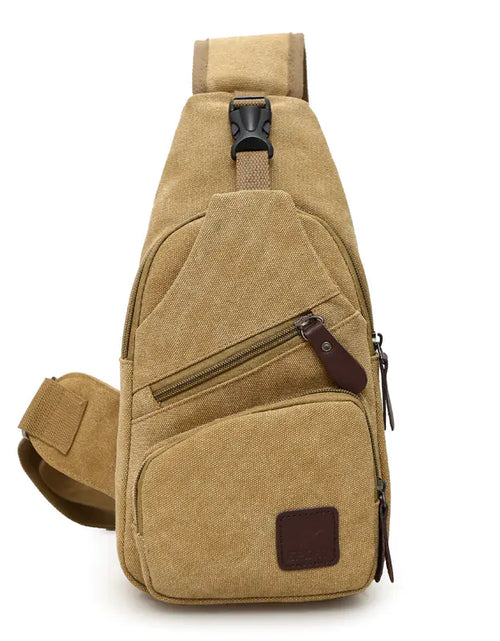 Load image into Gallery viewer, Canvas Crossbody Bag for Men - Trendy Chest Bag
