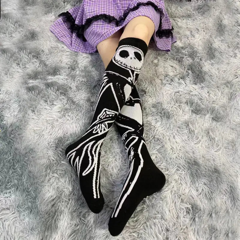 Trendy Medium Thick Jacquard Lolita Fashion Stockings
