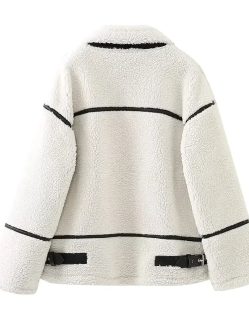 Load image into Gallery viewer, Women&#39;s Patchwork Lambswool Jacket
