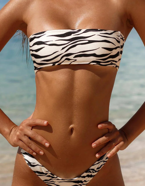 Load image into Gallery viewer, Leopard Print Bikini Swimwear
