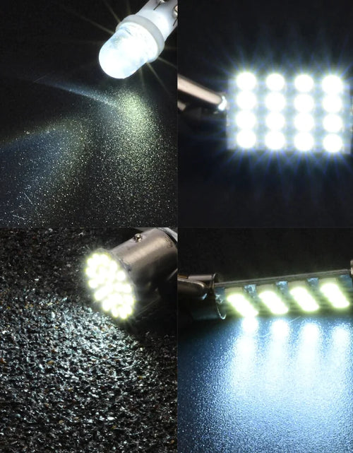 Cargar imagen en el visor de la galería, Kit de 14 luces LED interiores para coche T10 de 36 mm para techo, maletero y matrícula
