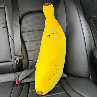Car Seat Belt Pillow Safety Seatbelt Shoulder Pad Stuffers Cute Toy Cute Neck Cushion Car Accessories Seatbelt Shoulder Protector Sleeping Pillow for Kids Auto Interior Accessories (Yellow)