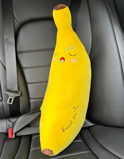 Charger l'image dans la visionneuse de galerie, Car Seat Belt Pillow Safety Seatbelt Shoulder Pad Stuffers Cute Toy Cute Neck Cushion Car Accessories Seatbelt Shoulder Protector Sleeping Pillow for Kids Auto Interior Accessories (Yellow)
