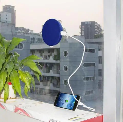 Load image into Gallery viewer, Solar-Powered Mobile Charger with Suction Cup Mount
