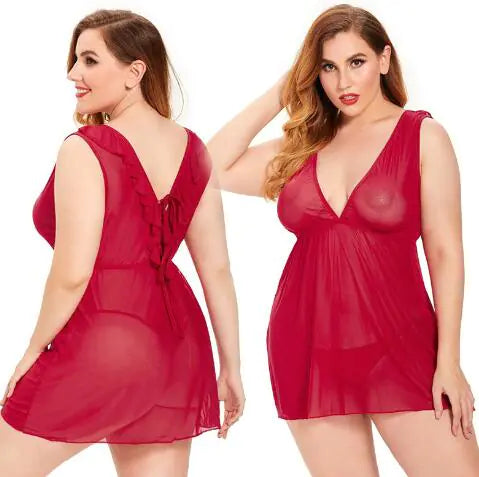 Charger l'image dans la visionneuse de galerie, Robe à fines bretelles et ensemble de lingerie sexy
