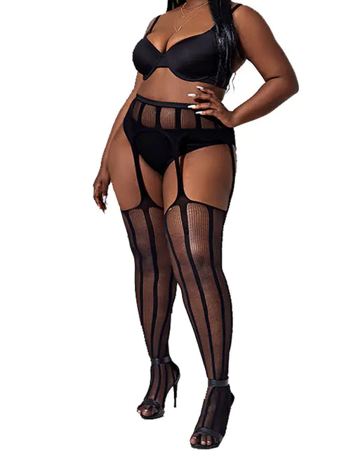 Charger l'image dans la visionneuse de galerie, Lingerie transparente en dentelle avec bas antidérapants
