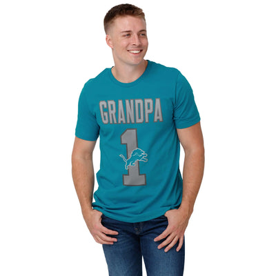 FOCO Mens Standard NFL Logo Tee 1 Grandpa T-Shirt Team Color