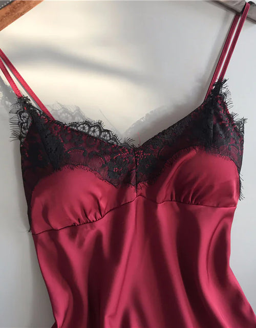 Load image into Gallery viewer, Women's Silken Nightwear Short Set
