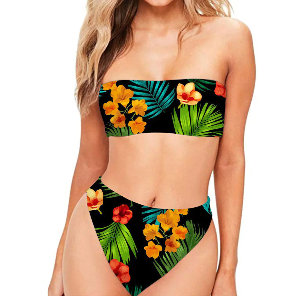 Strapless Two-Piece Sexy Bikini Swimwear