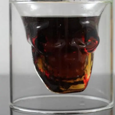 Skull Head Crystal Wine Glass