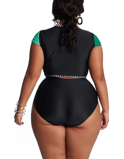 Load image into Gallery viewer, Plus Size Women&#39;s High Waisted Bikini Swimwear
