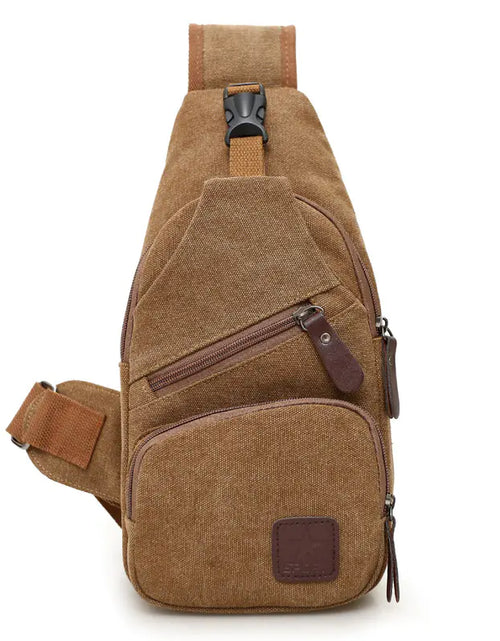 Load image into Gallery viewer, Canvas Crossbody Bag for Men - Trendy Chest Bag
