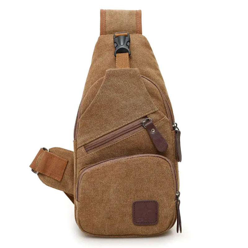 Canvas Crossbody Bag for Men - Trendy Chest Bag
