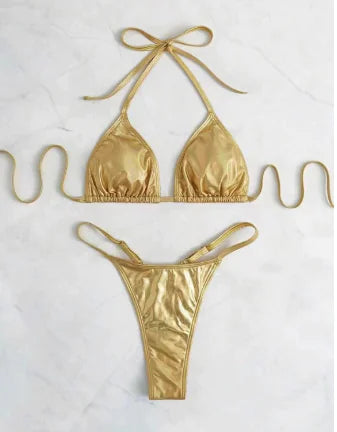 Velvet Bikini Swimwear Set