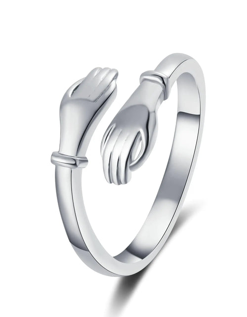 Load image into Gallery viewer, Adjustable Romantic Hands Hug Fashion Ring
