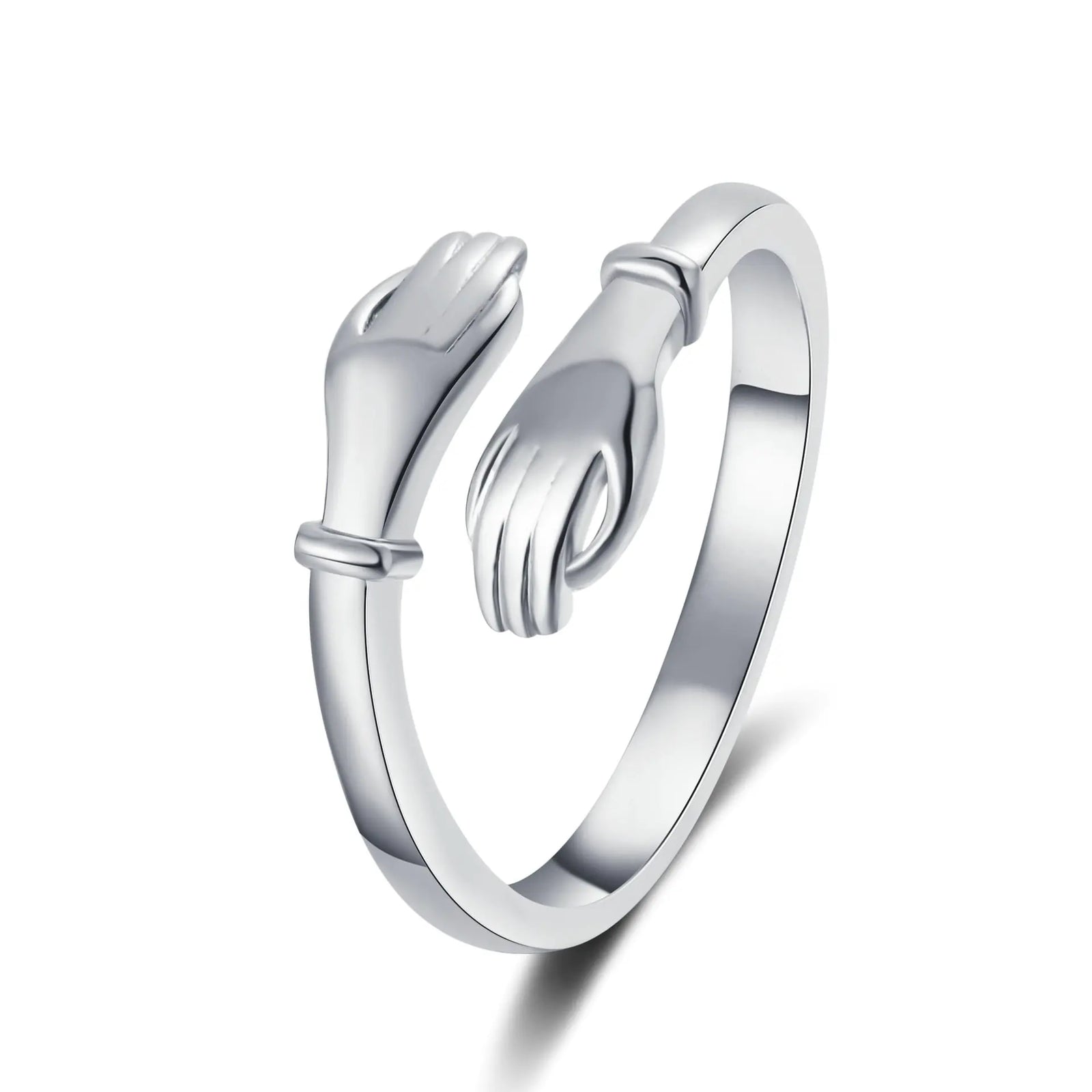 Adjustable Romantic Hands Hug Fashion Ring